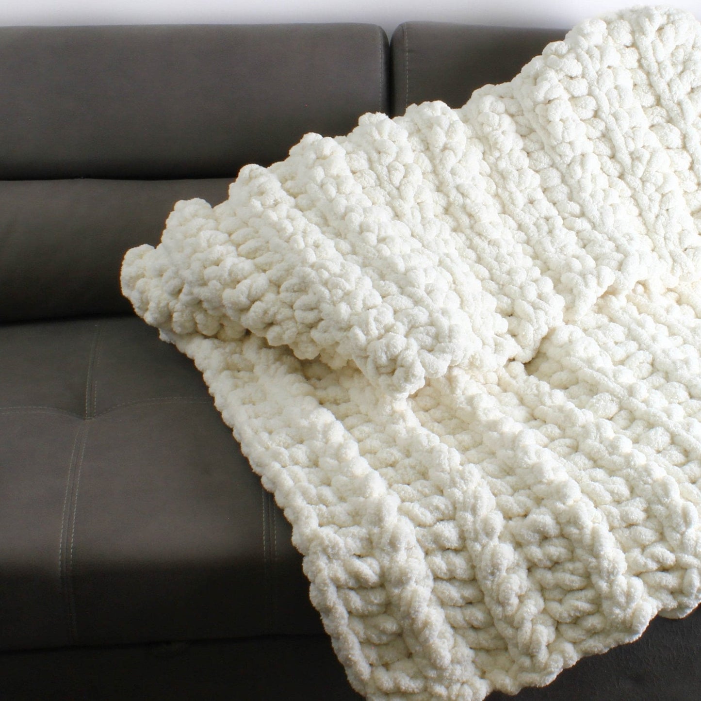 Crochet Pattern BANFFOVIA Chunky Blanket โ 3 Sizes PDF - Hakel Liebe