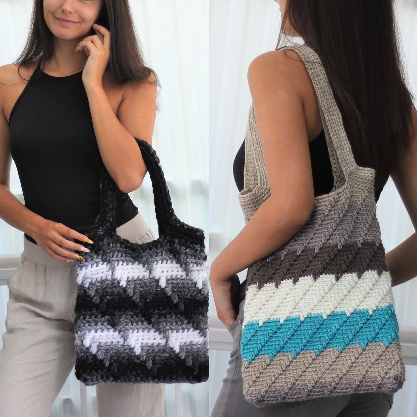 Crochet Pattern PARISINA Urban Handbag – PDF - Hakel Liebe