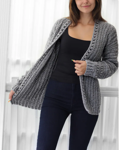 Cozy Oversized Crochet Cardigan PDF Pattern
