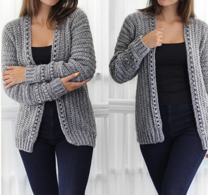 Cozy Oversized Crochet Cardigan PDF Pattern