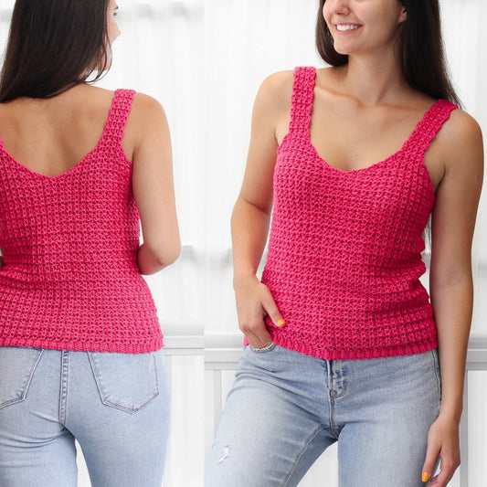 Crochet Pattern LACELIS Lace Camisole – PDF (XS–3XL) - Hakel Liebe