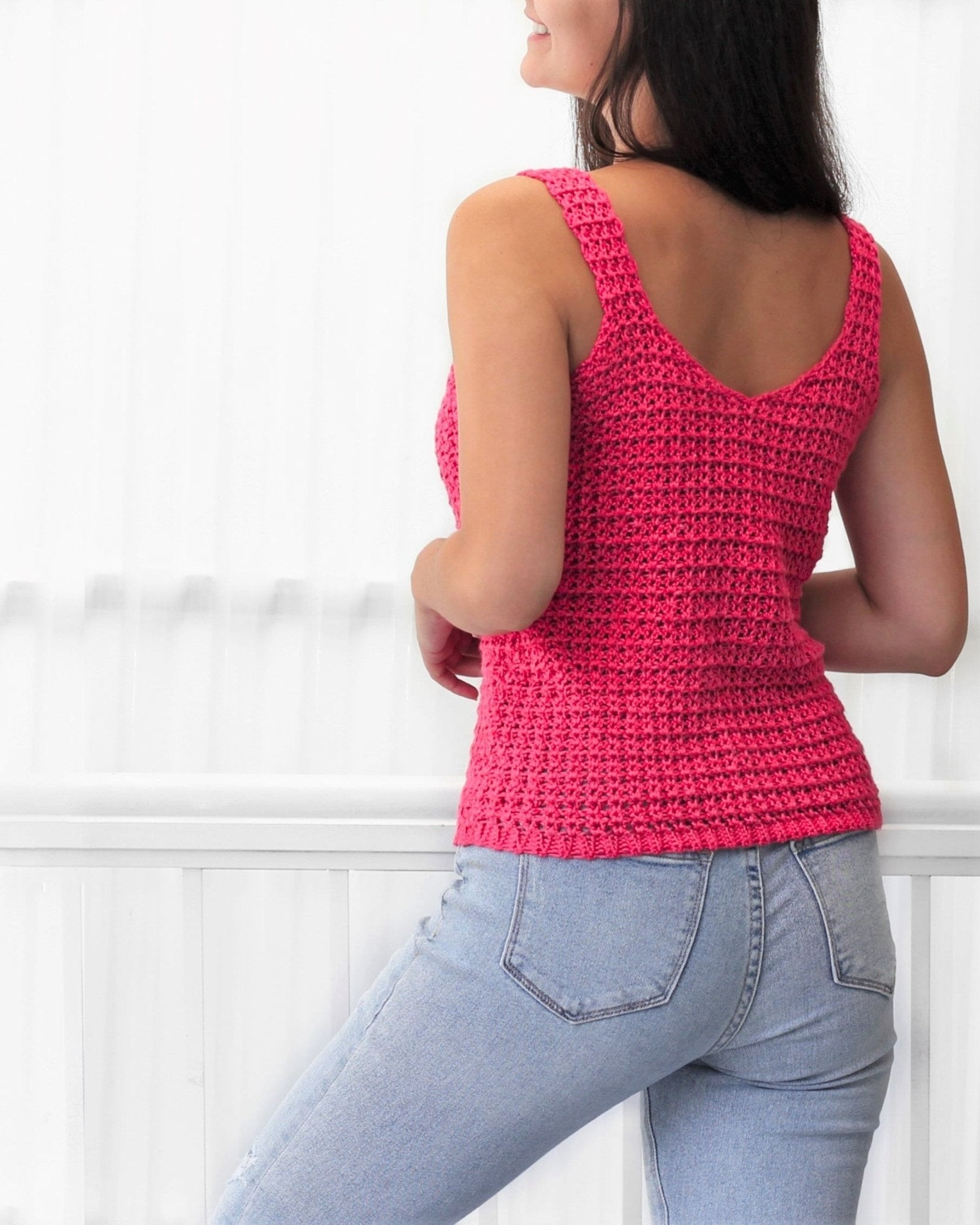 Crochet Pattern LACELIS Lace Camisole – PDF (XS–3XL) - Hakel Liebe