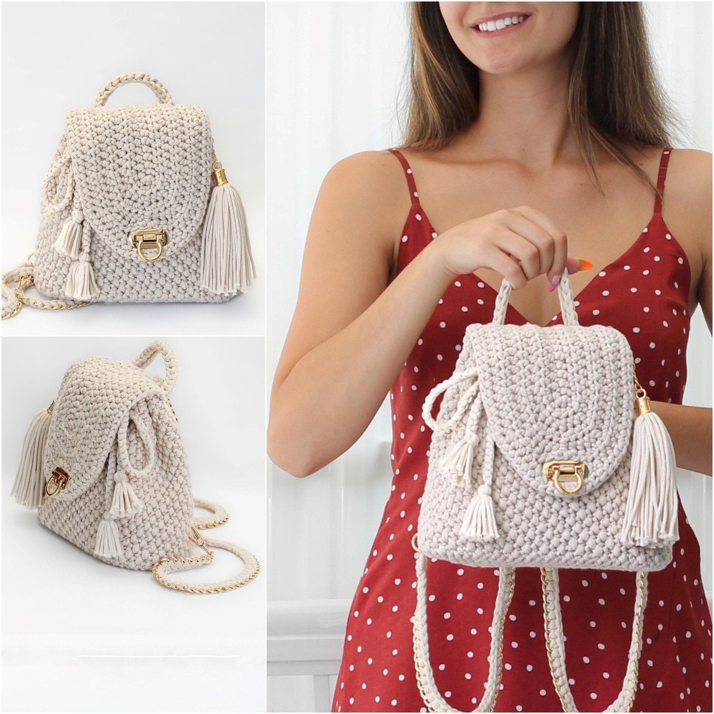 Crochet Pattern BAGOVIA Backpack – PDF - Hakel Liebe