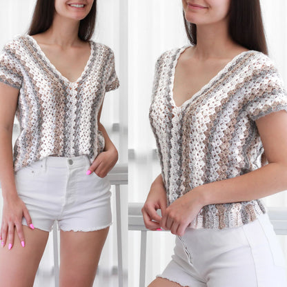 Crochet Pattern AMANOVIA Boho Top – PDF (XS–XXL) - Hakel Liebe