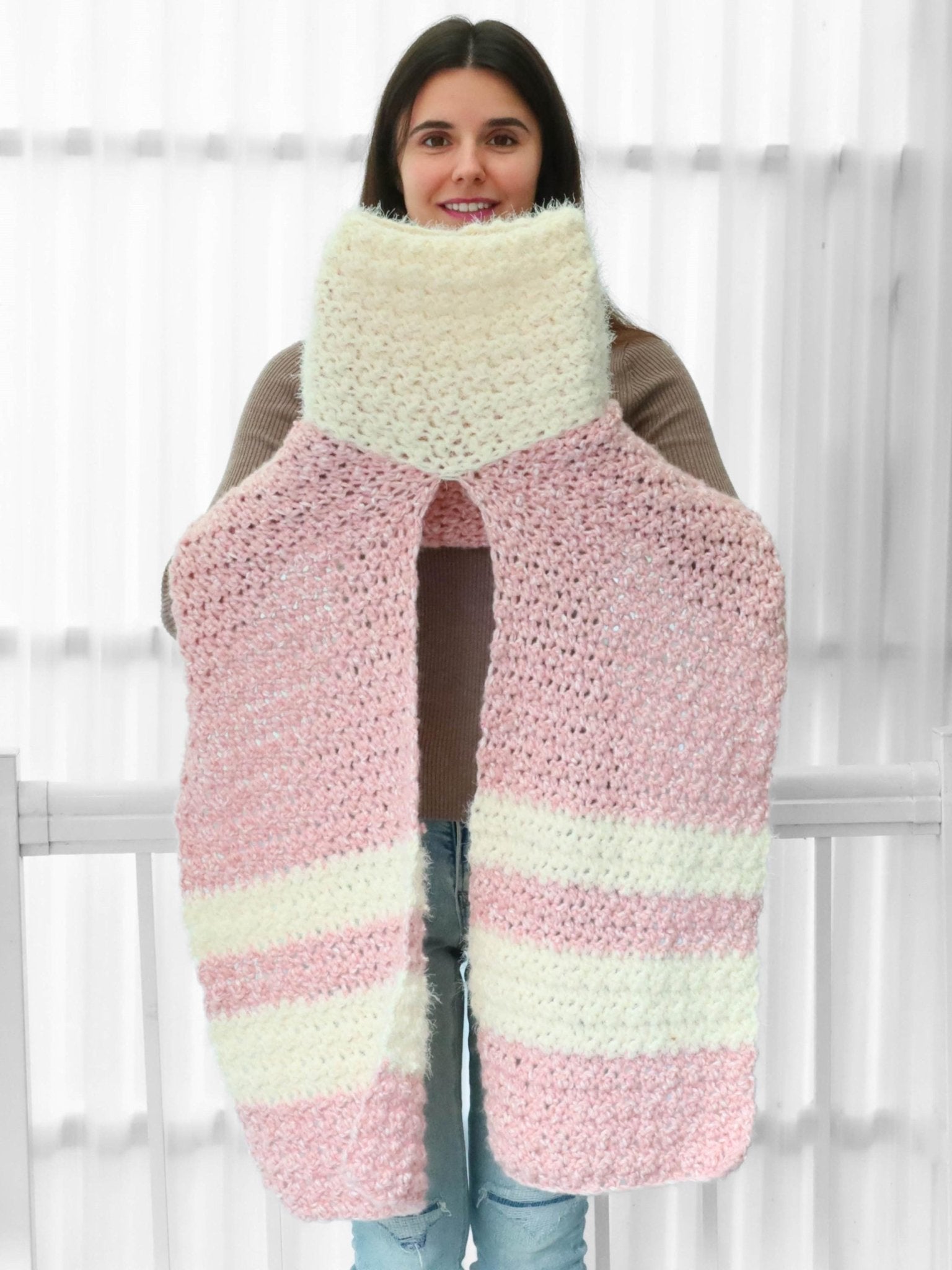 Crochet Pattern TRIOLIS 3-in-1 Hooded Scarf – PDF - Hakel Liebe