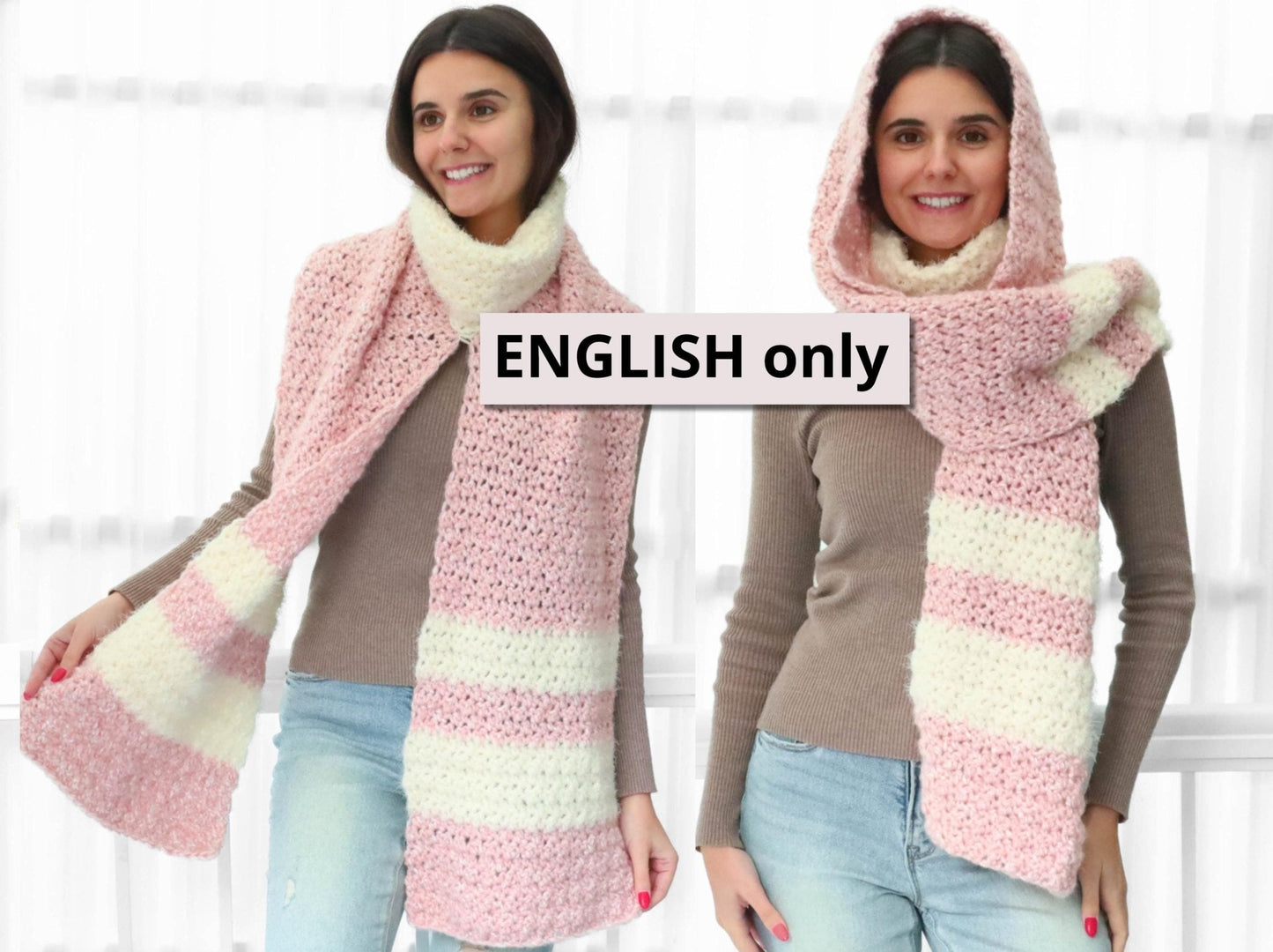 Crochet Pattern TRIOLIS 3-in-1 Hooded Scarf – PDF - Hakel Liebe