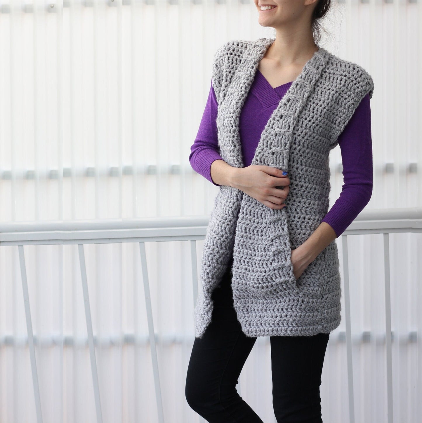 Crochet Pattern ARIALIS Vest – PDF (7Y–3XL) - Hakel Liebe