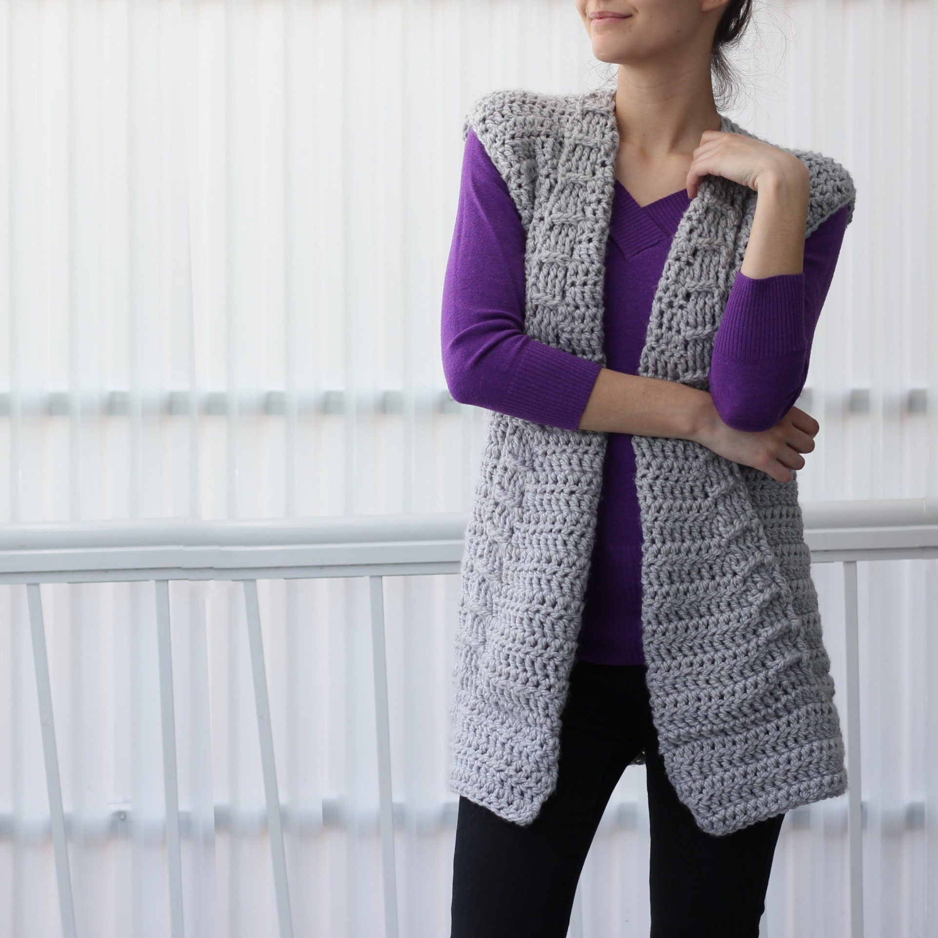 Crochet Pattern ARIALIS Vest – PDF (7Y–3XL) - Hakel Liebe