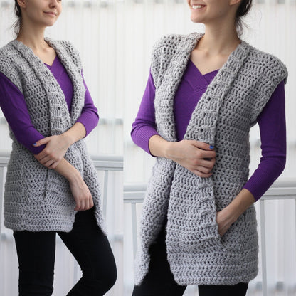 Crochet Pattern ARIALIS Vest – PDF (7Y–3XL) - Hakel Liebe