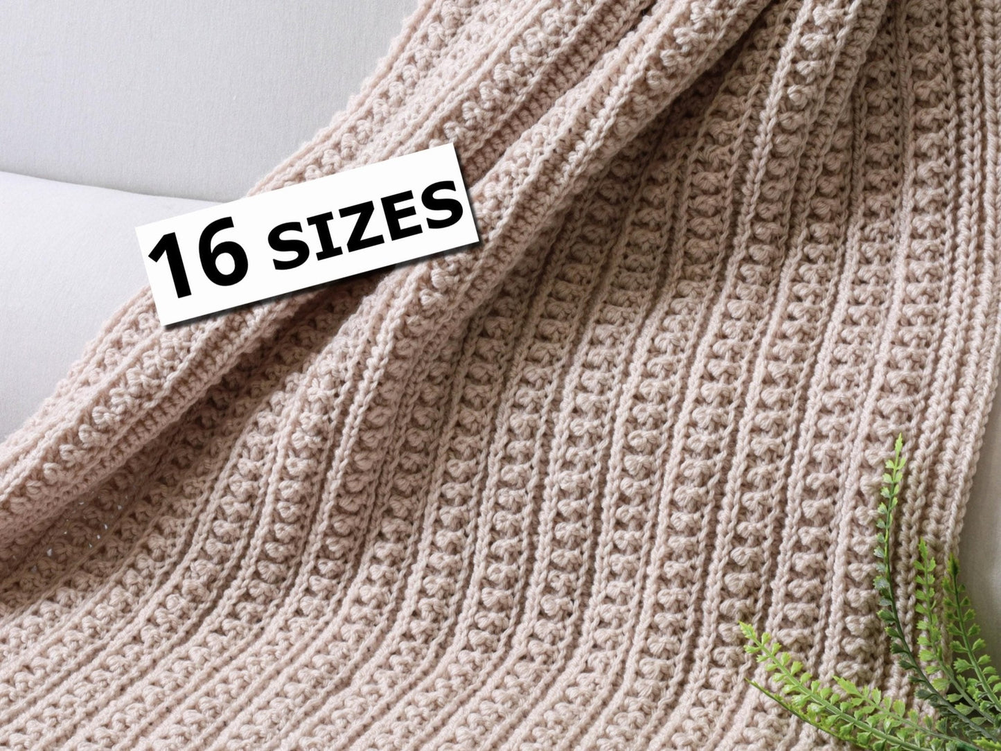 Crochet Pattern REVERSELIS Blanket – 16 Sizes PDF - Hakel Liebe