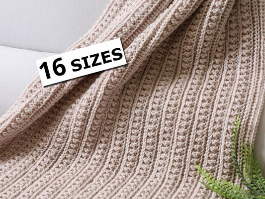 Crochet Pattern REVERSELIS Blanket – 16 Sizes PDF - Hakel Liebe