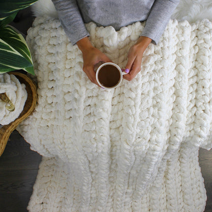 Crochet Pattern BANFFOVIA Chunky Blanket – 3 Sizes PDF - Hakel Liebe