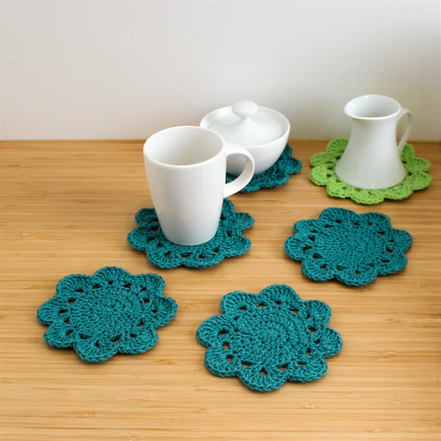 Crochet Pattern MAGICPOT Flower Pot Coasters – PDF - Hakel Liebe