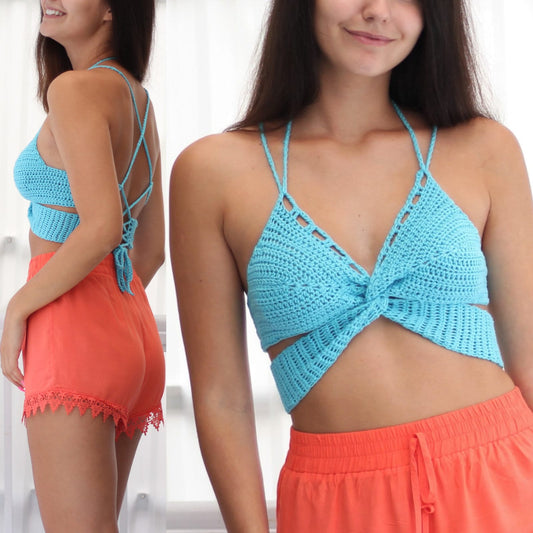 Crochet Pattern PAPELIS Crop Top – PDF (S–L) - Hakel Liebe