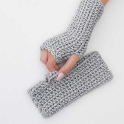 Crochet Pattern MITTELIS Fingerless Gloves – PDF - Hakel Liebe