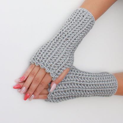 Crochet Pattern MITTELIS Fingerless Gloves – PDF - Hakel Liebe
