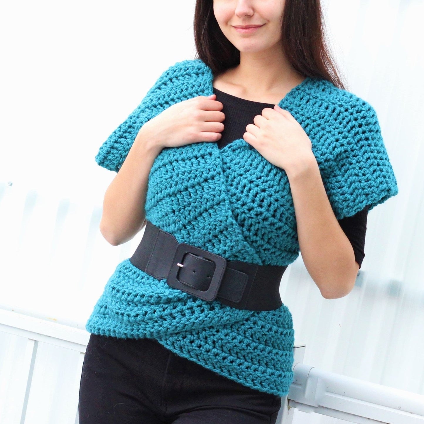 Crochet Pattern VESTELIS Vest – PDF (XS–3XL) - Hakel Liebe