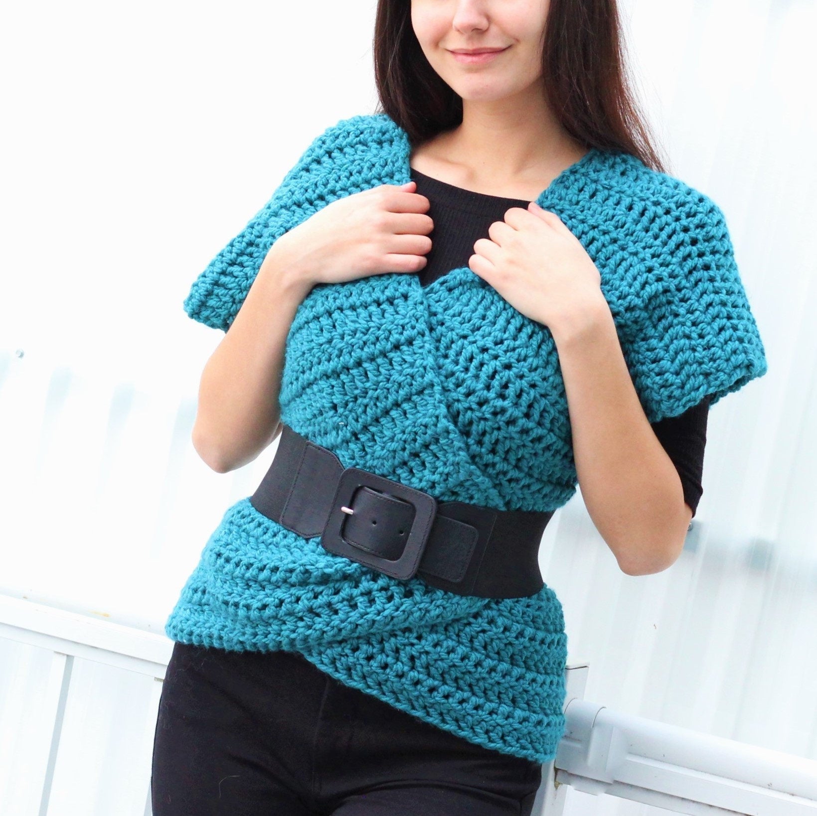 Crochet Pattern VESTELIS Vest – PDF (XS–3XL) - Hakel Liebe
