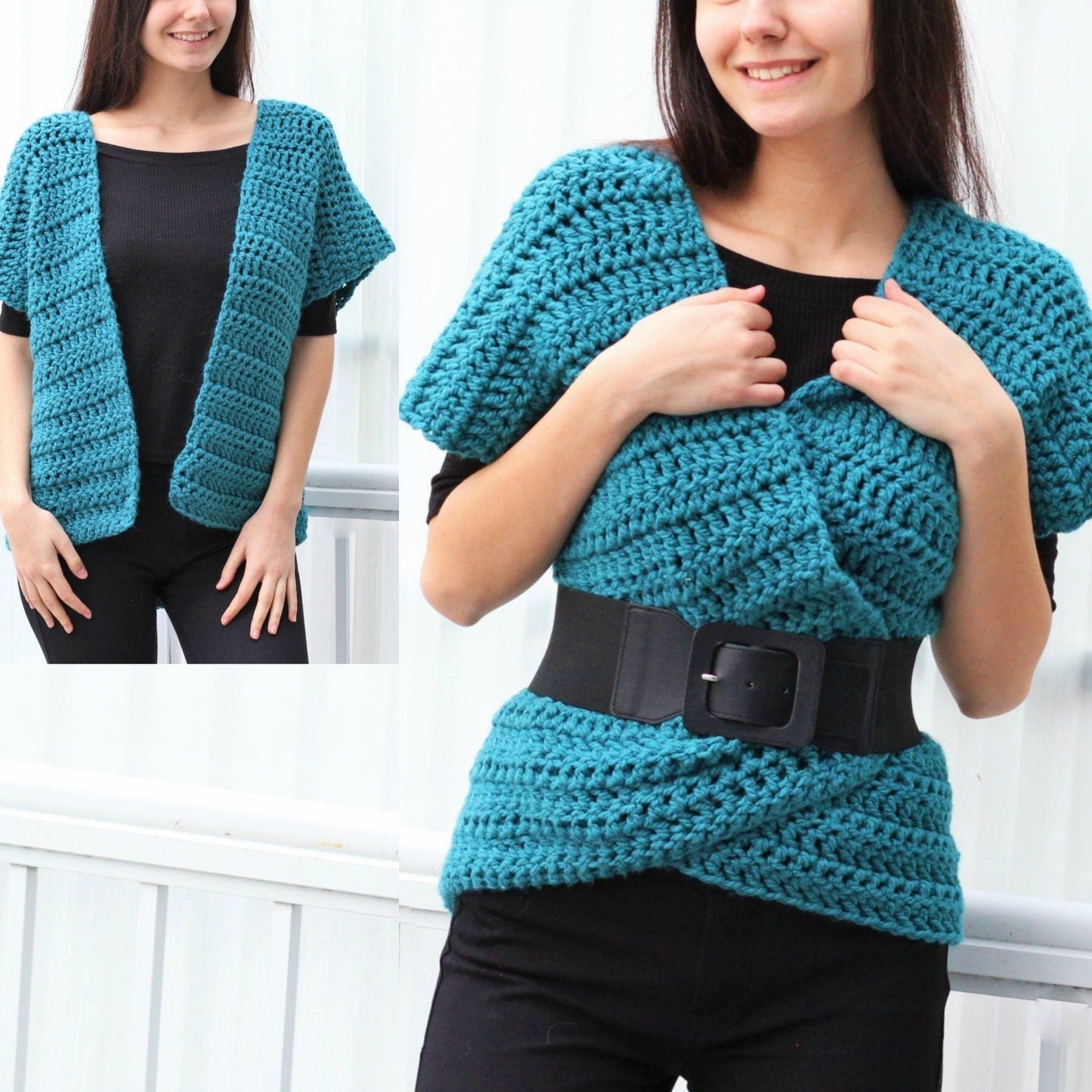 Crochet Pattern VESTELIS Vest – PDF (XS–3XL) - Hakel Liebe