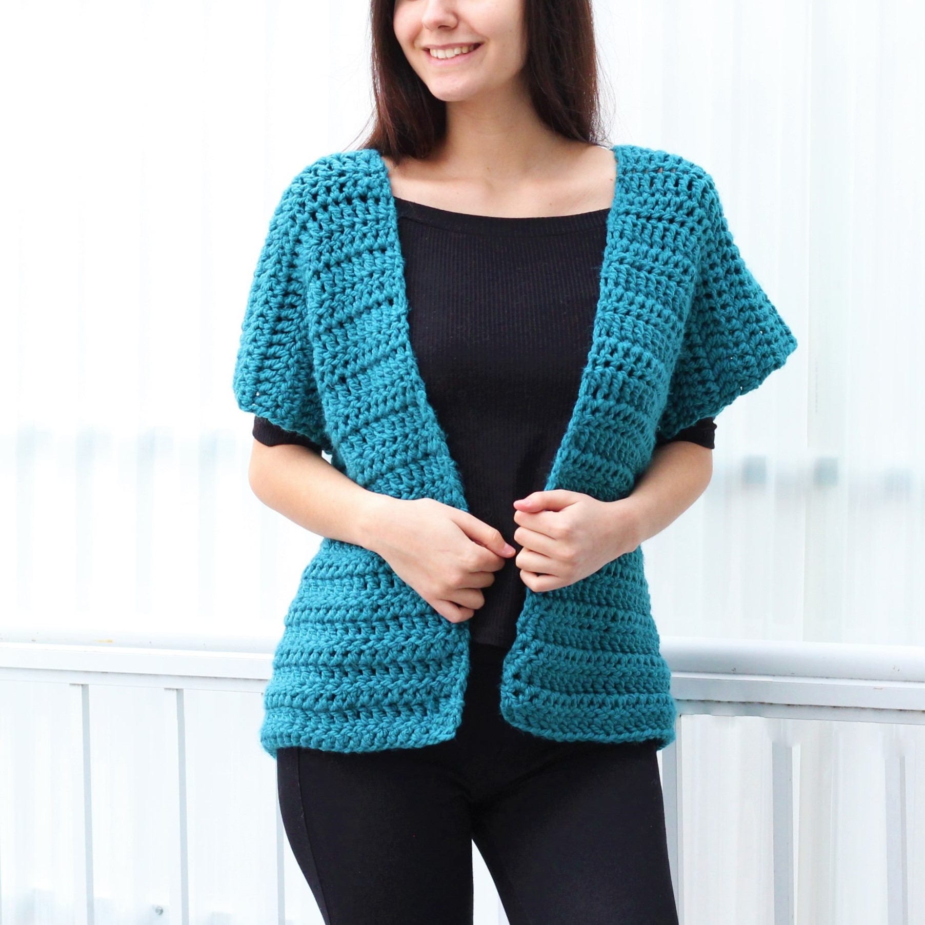 Crochet Pattern VESTELIS Vest – PDF (XS–3XL) - Hakel Liebe
