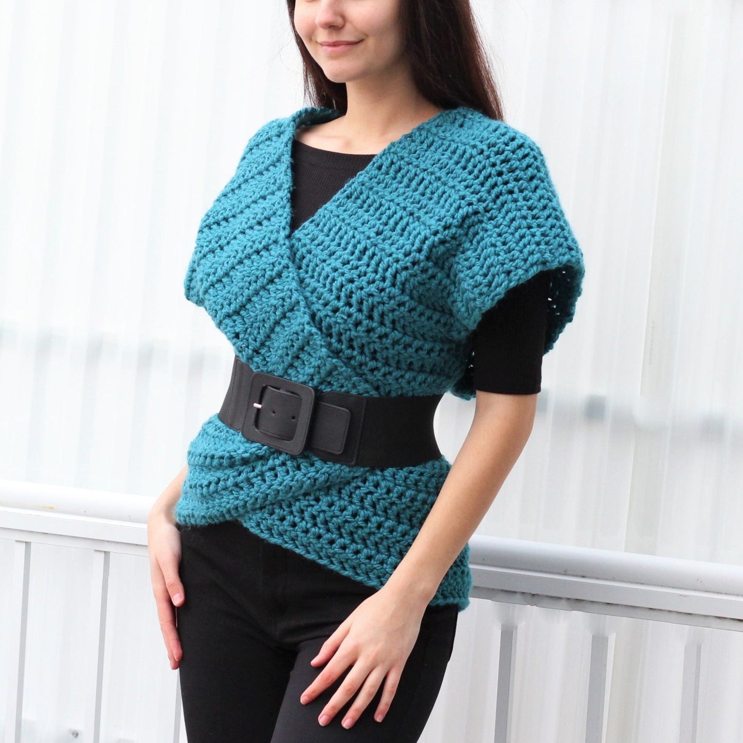 Crochet Pattern VESTELIS Vest – PDF (XS–3XL) - Hakel Liebe
