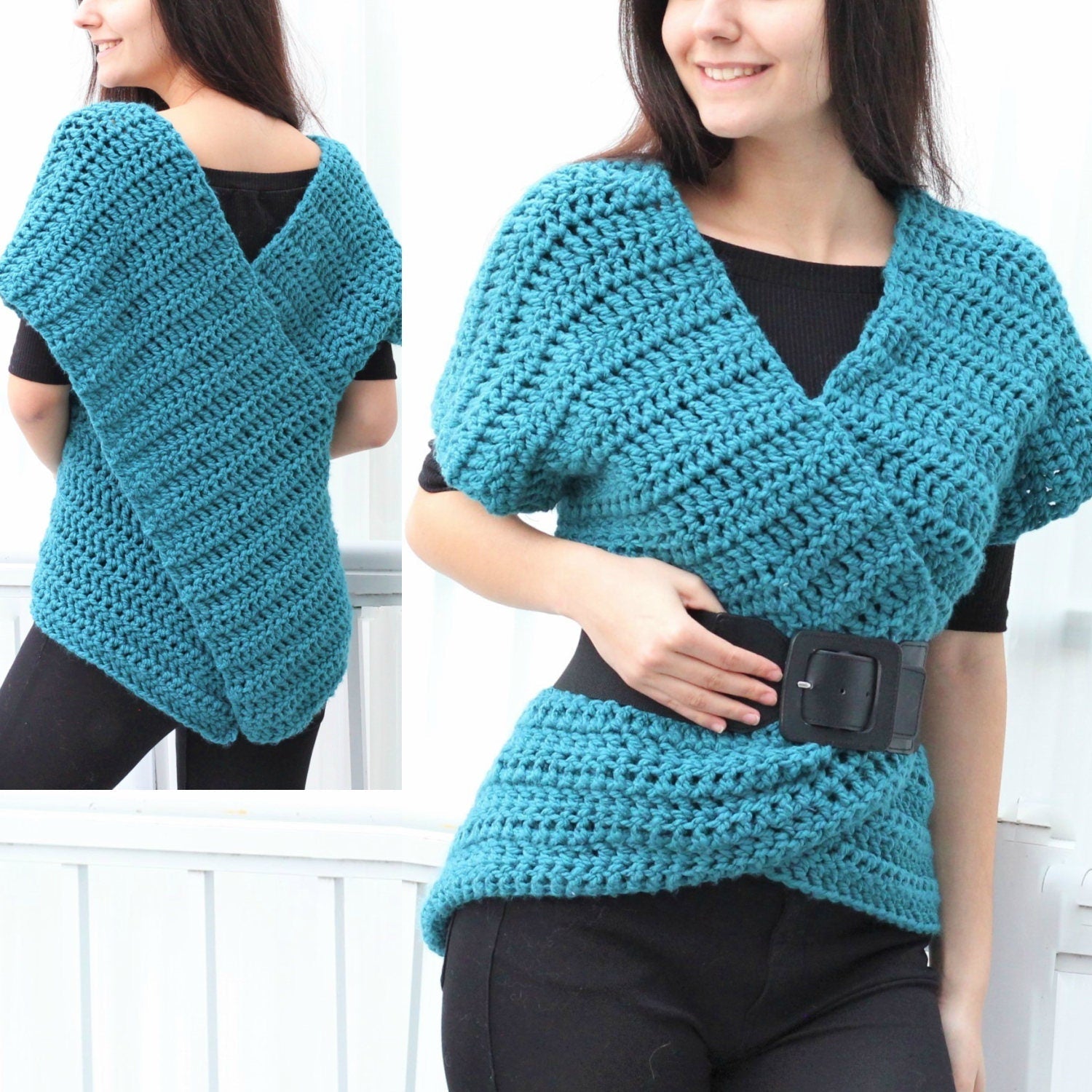 Crochet Pattern VESTELIS Vest – PDF (XS–3XL) - Hakel Liebe
