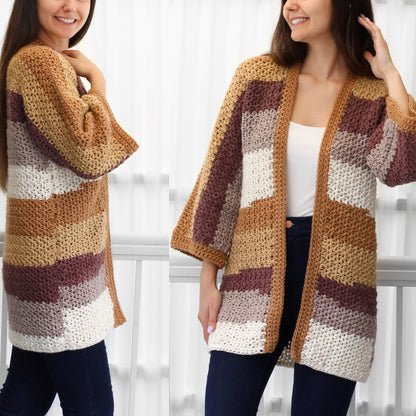 Crochet Pattern CHLOELIS Kimono Cardigan – PDF (XS–3XL) - Hakel Liebe
