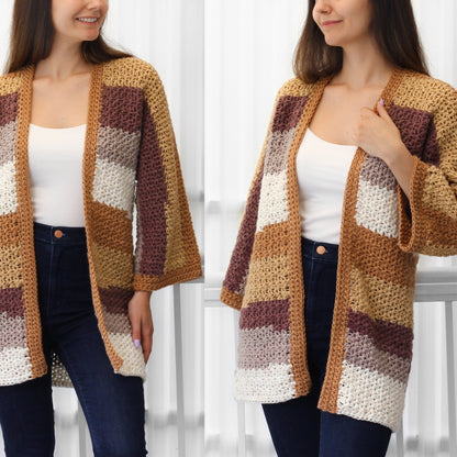 Crochet Pattern CHLOELIS Kimono Cardigan – PDF (XS–3XL) - Hakel Liebe