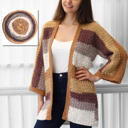 Crochet Pattern CHLOELIS Kimono Cardigan – PDF (XS–3XL) - Hakel Liebe