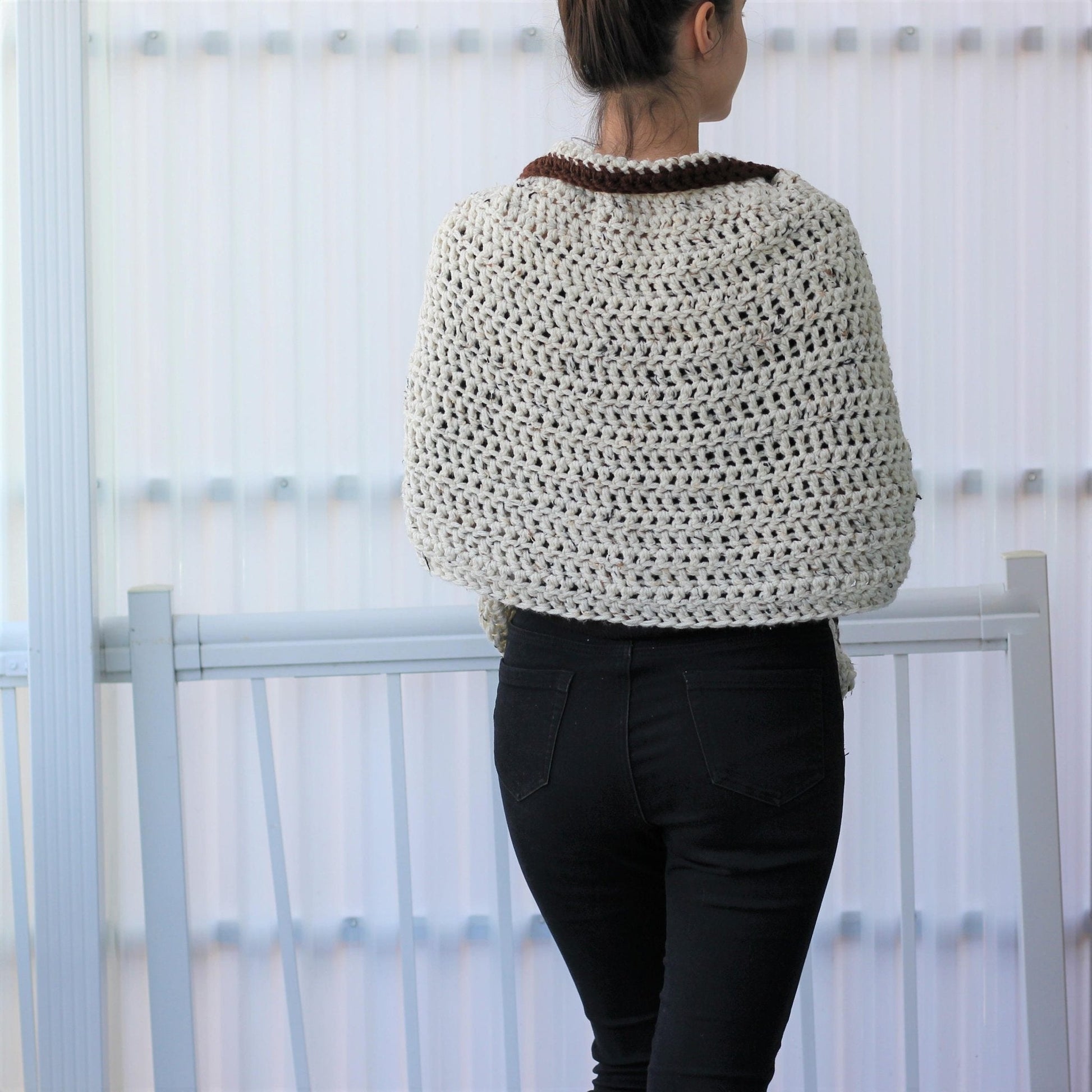 Crochet Pattern POCKELIS Pocket Shawl – PDF - Hakel Liebe