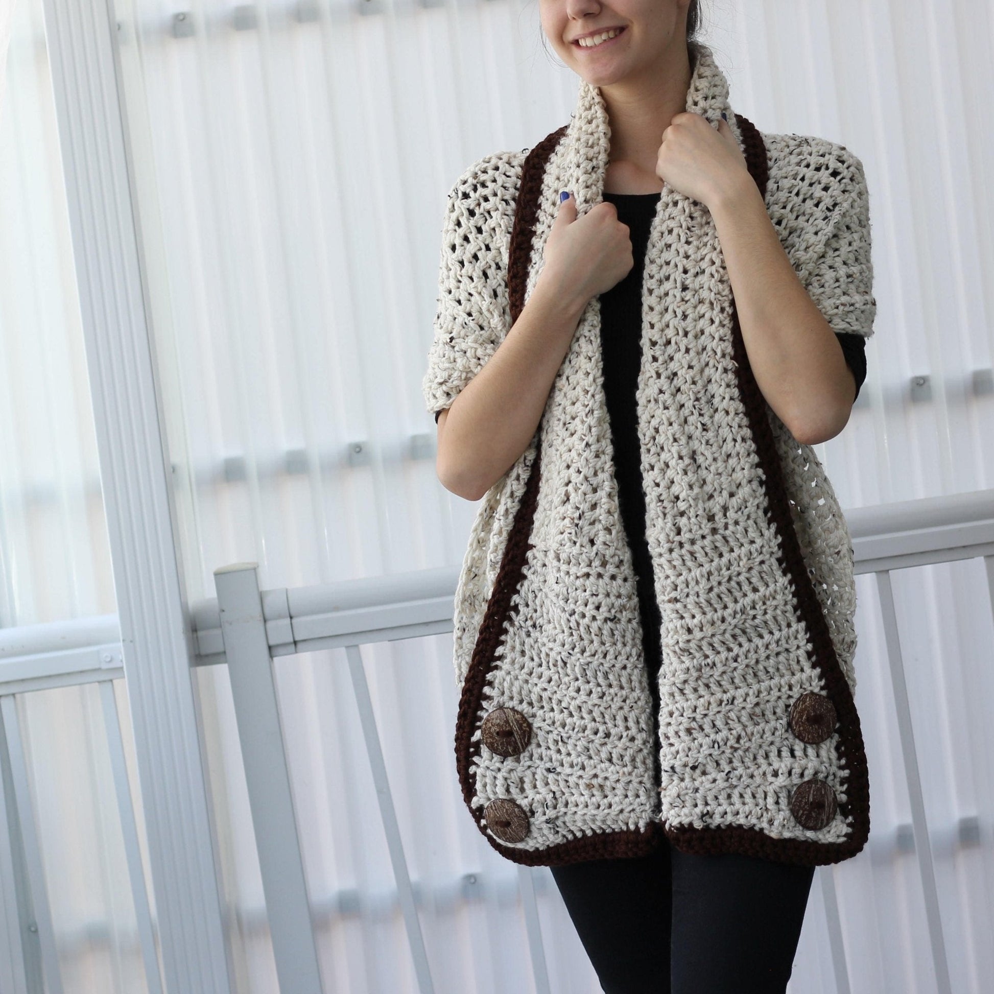 Crochet Pattern POCKELIS Pocket Shawl – PDF - Hakel Liebe