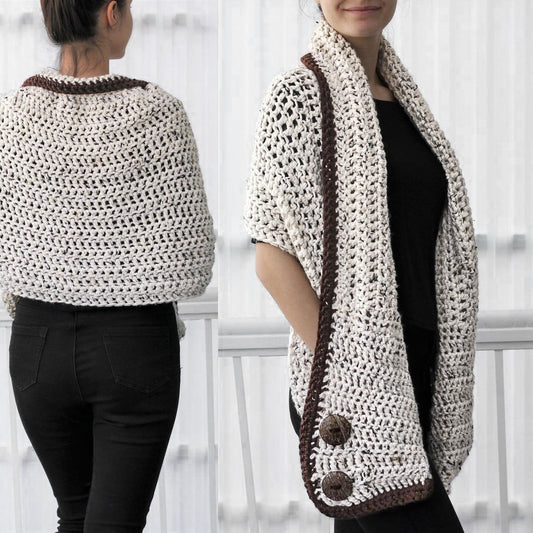 Crochet Pattern POCKELIS Pocket Shawl – PDF - Hakel Liebe