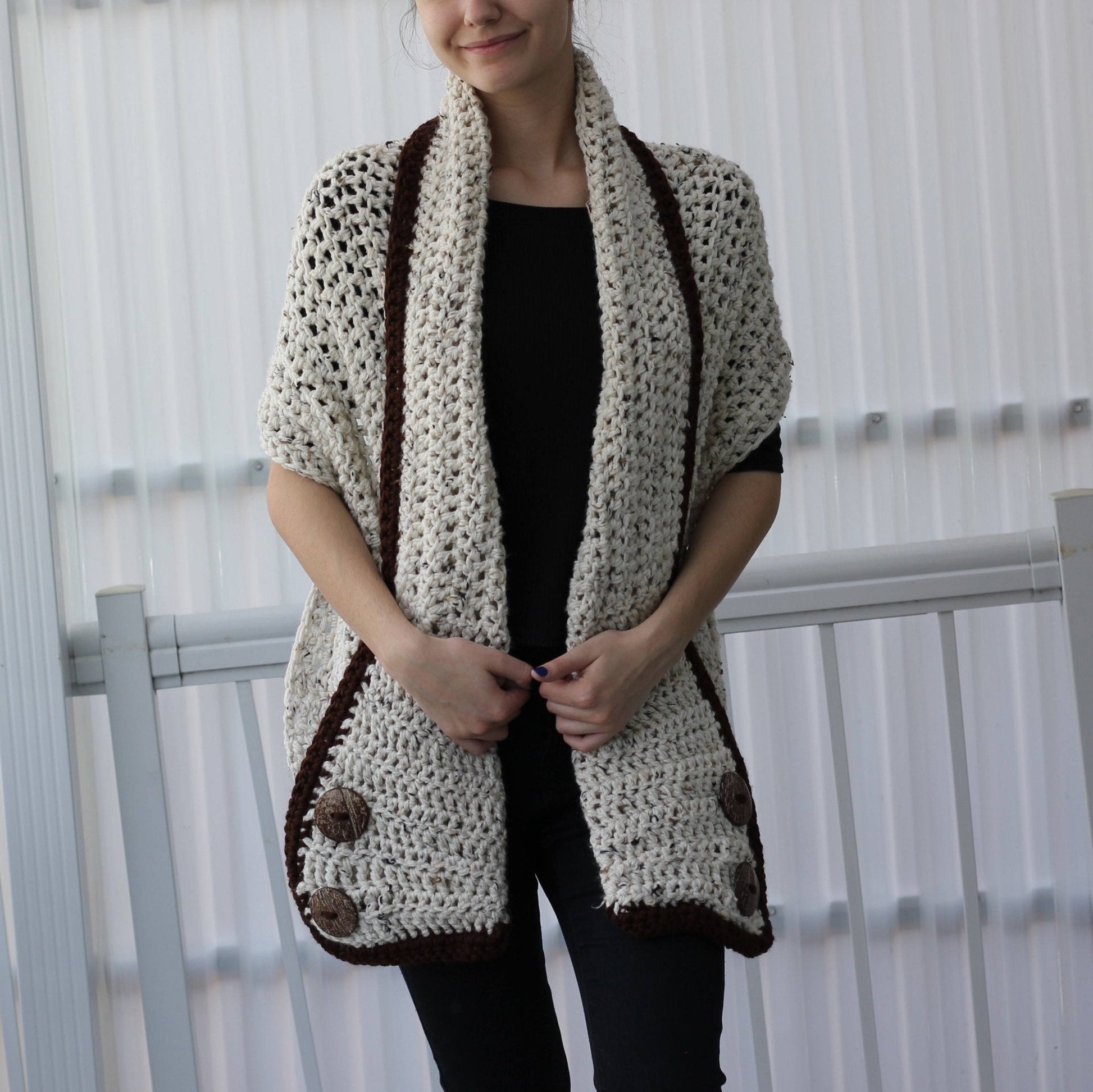 Crochet Pattern POCKELIS Pocket Shawl – PDF - Hakel Liebe