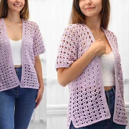 Crochet Pattern KIMOVIA Kimono Cardigan – PDF (XS–3XL) - Hakel Liebe
