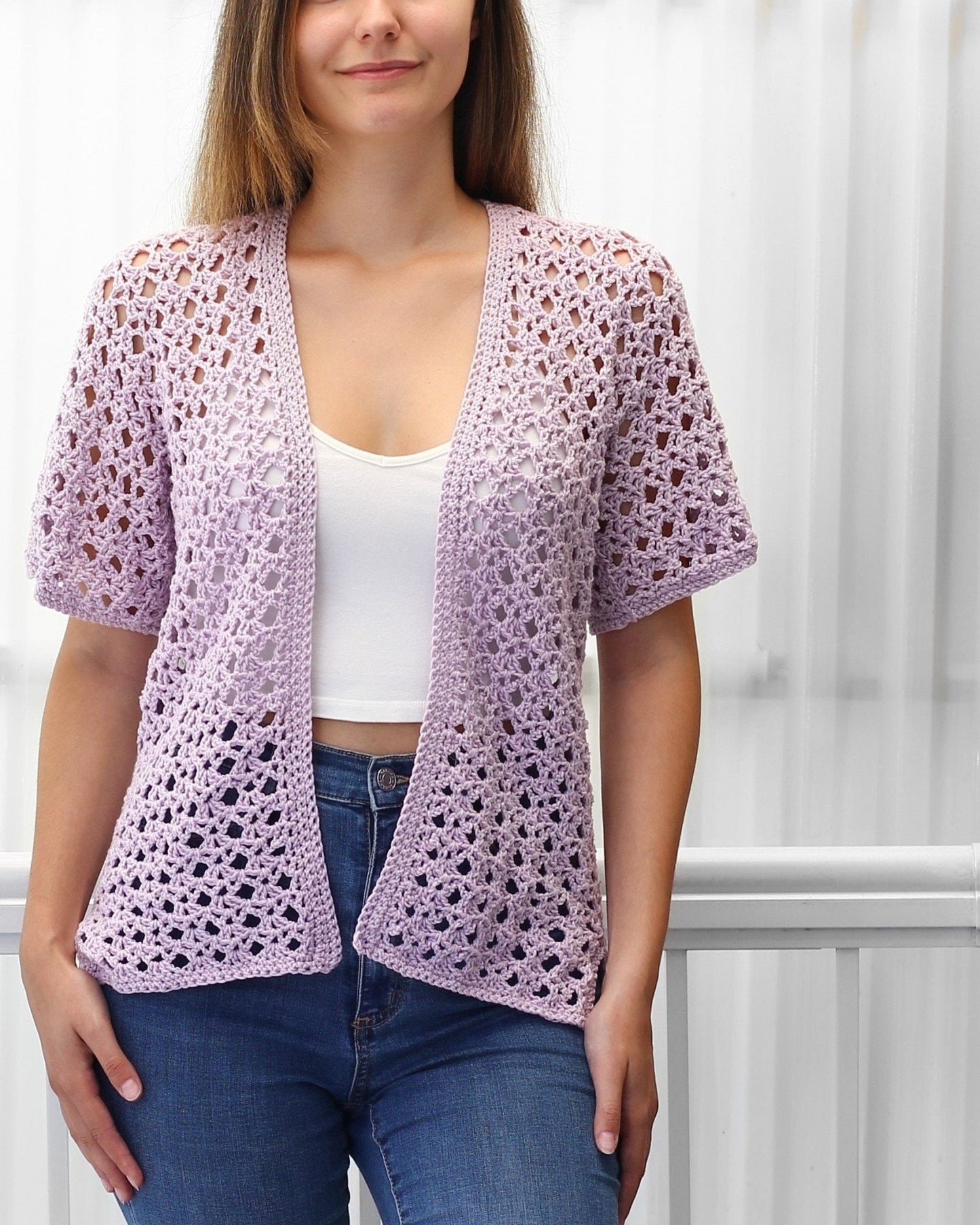 Crochet Pattern KIMOVIA Kimono Cardigan – PDF (XS–3XL) - Hakel Liebe