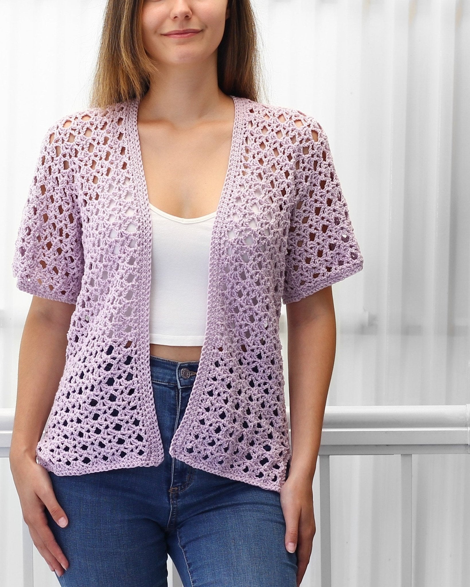 Crochet Pattern KIMOVIA Kimono Cardigan – PDF (XS–3XL) - Hakel Liebe