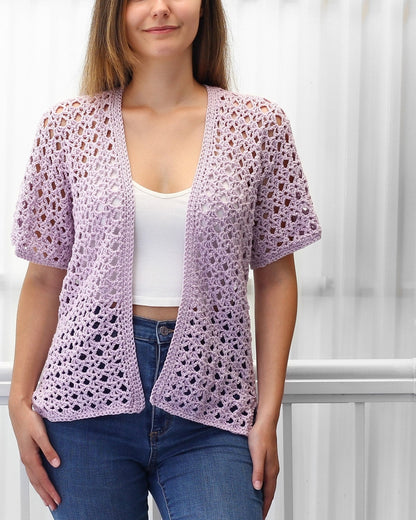 Crochet Pattern KIMOVIA Kimono Cardigan – PDF (XS–3XL) - Hakel Liebe