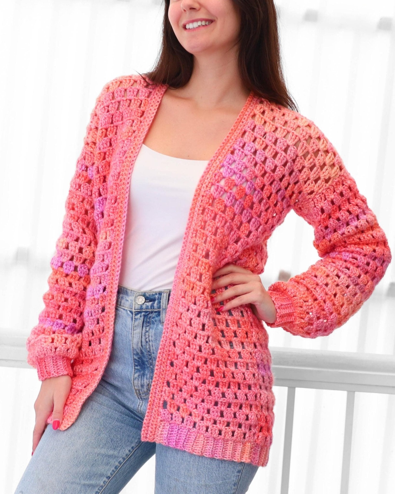 Crochet Pattern CARDELIS Cardigan – PDF (XS–3XL) - Hakel Liebe