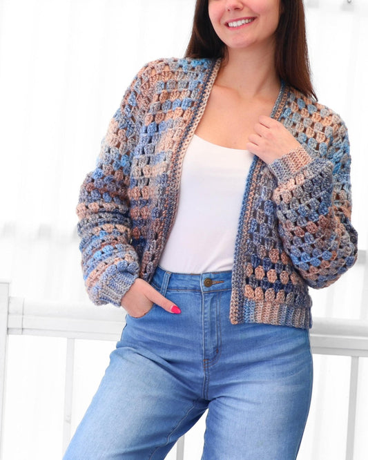 Crochet Pattern CARDELIS Cardigan – PDF (XS–3XL) - Hakel Liebe
