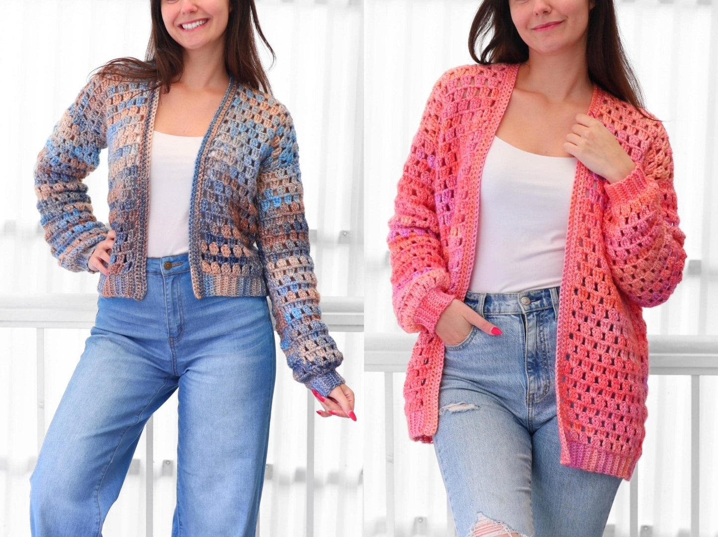 Crochet Pattern CARDELIS Cardigan – PDF (XS–3XL) - Hakel Liebe