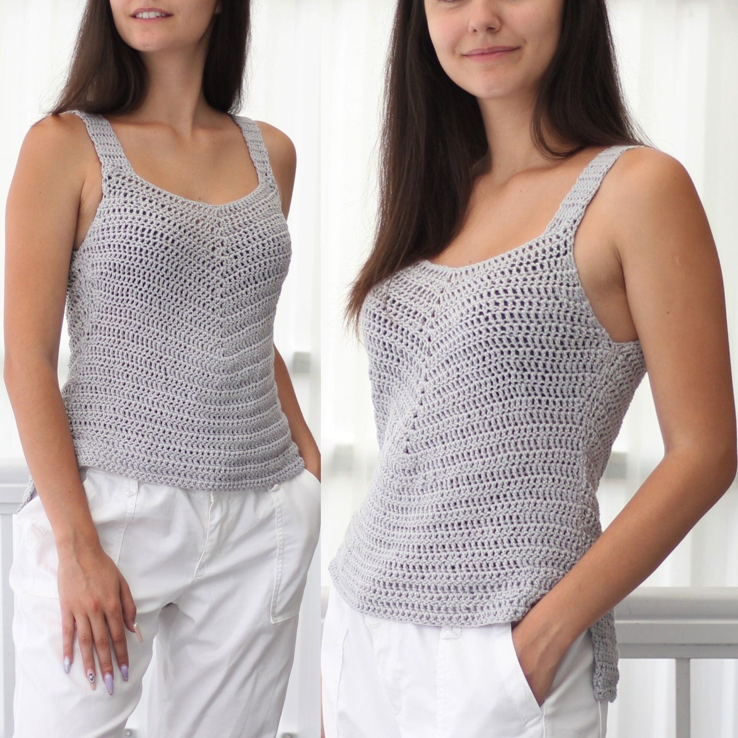 Crochet Pattern BOHOVIA Boho Crop Top – PDF (XS–XXL) - Hakel Liebe