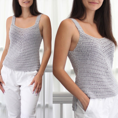 Crochet Pattern BOHOVIA Boho Crop Top – PDF (XS–XXL) - Hakel Liebe