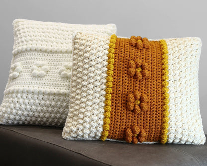 Crochet Pattern FLORELIS Bobble Pillow – PDF - Hakel Liebe