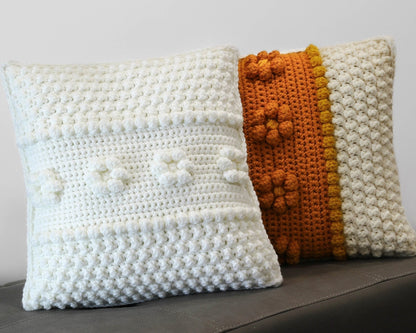 Crochet Pattern FLORELIS Bobble Pillow – PDF - Hakel Liebe