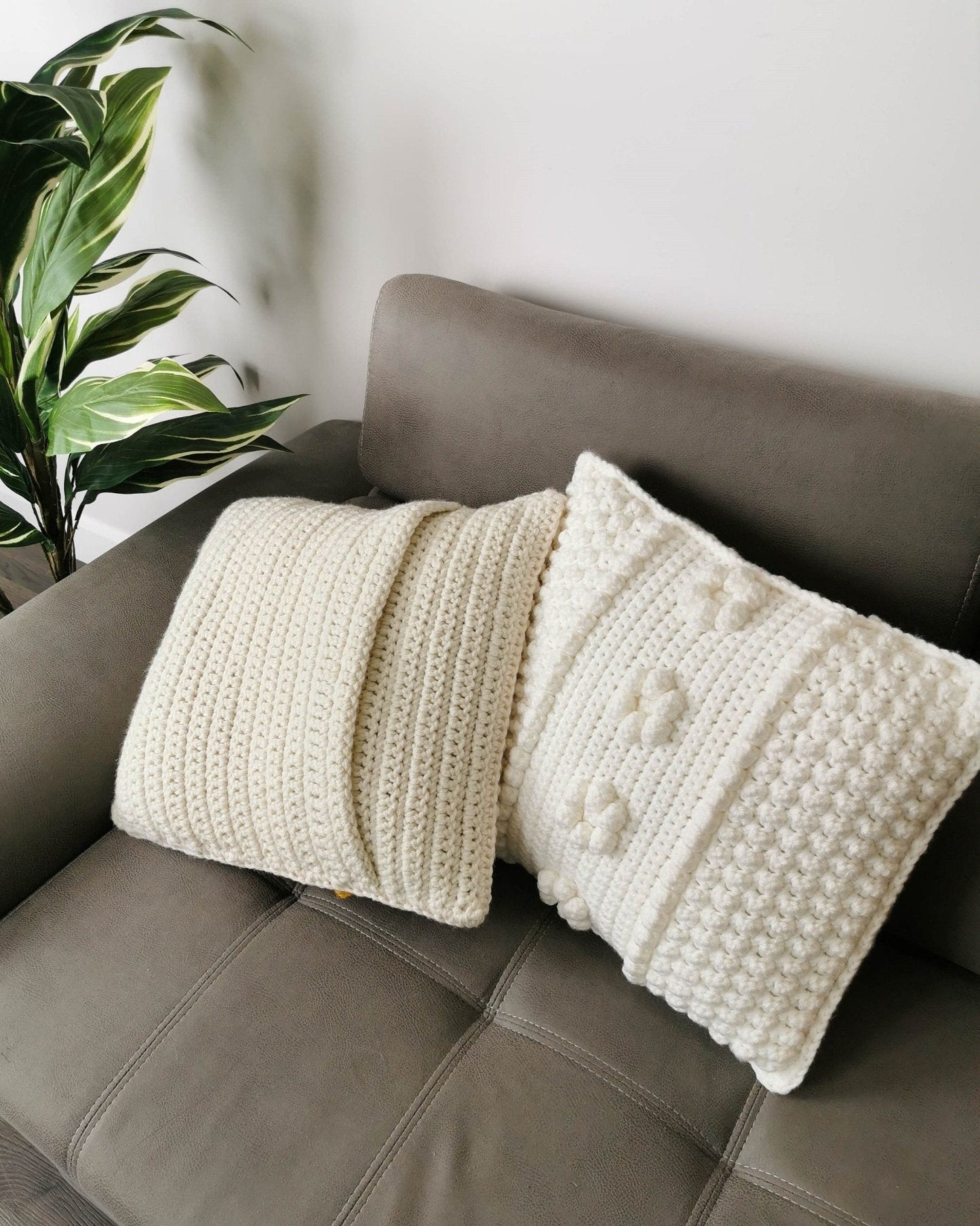 Crochet Pattern FLORELIS Bobble Pillow – PDF - Hakel Liebe