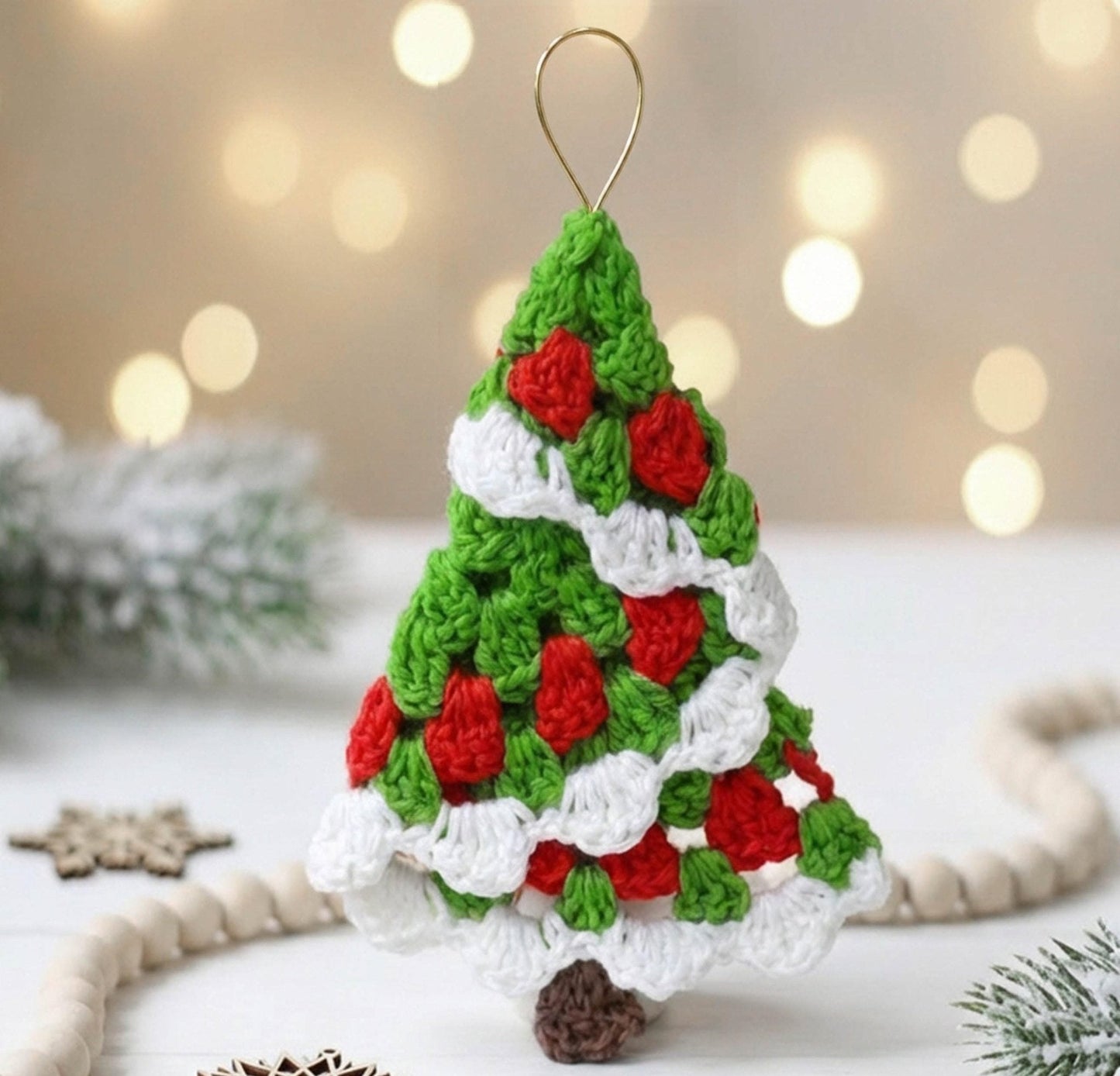 Crochet Pattern FROSTIS Christmas Tree – 2 Sizes PDF - Hakel Liebe