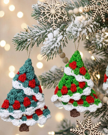 Crochet Pattern FROSTIS Christmas Tree – 2 Sizes PDF - Hakel Liebe