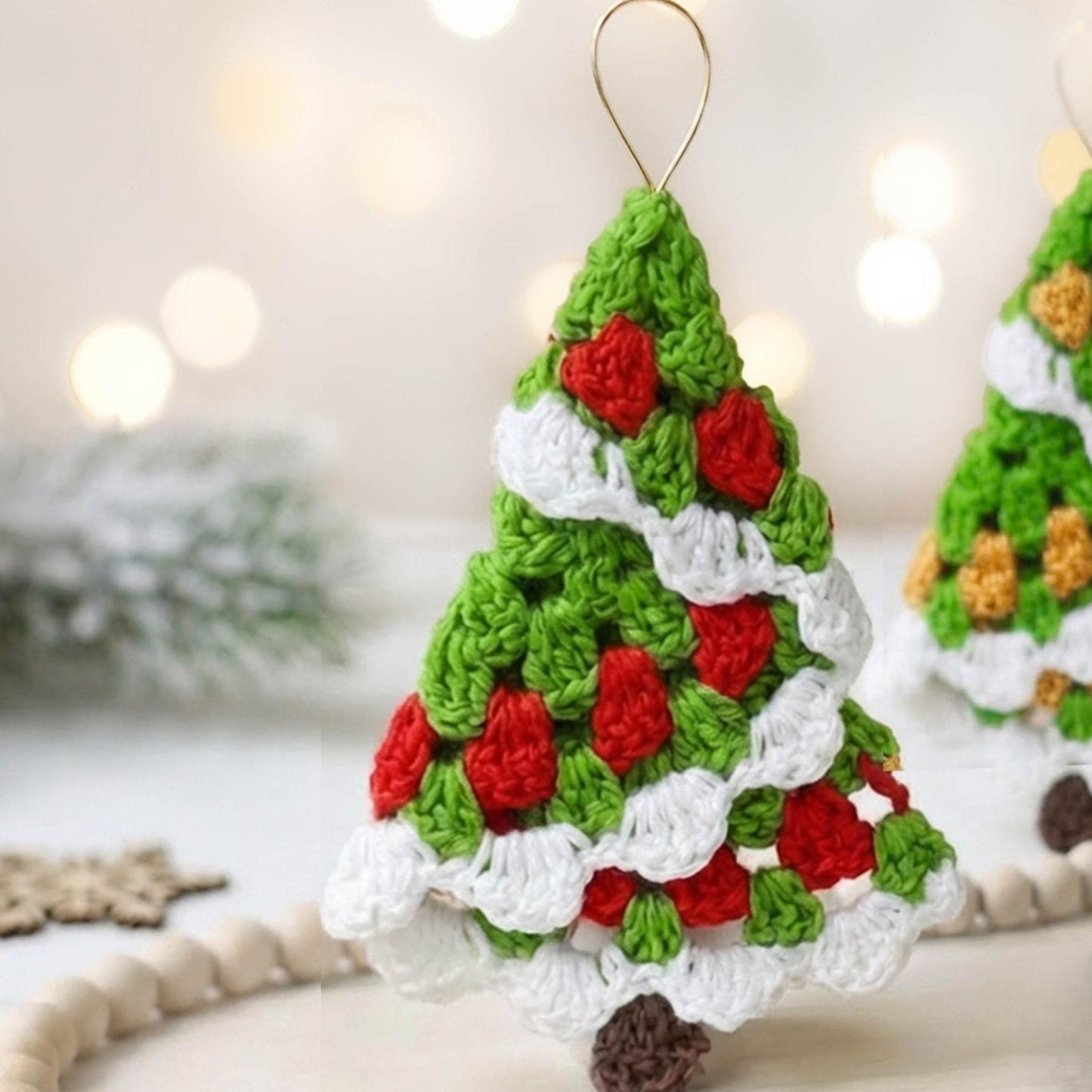 Crochet Pattern FROSTIS Christmas Tree – 2 Sizes PDF - Hakel Liebe