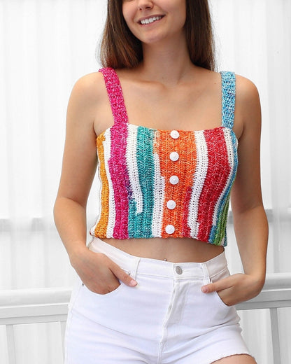 Crochet Pattern GIANOVIA Crop Top – PDF (XS–XXL) - Hakel Liebe