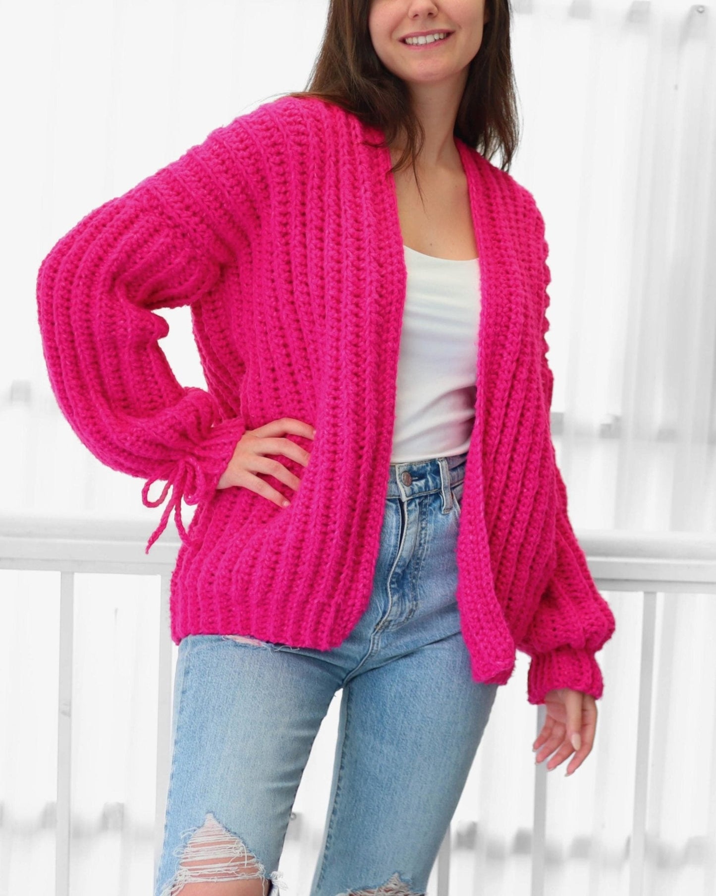 Crochet Pattern CUDDLELIS Oversized Cardigan – PDF (XS–3XL) - Hakel Liebe